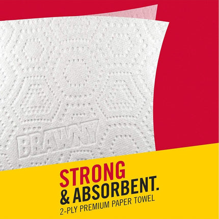 Brawny® Paper Towels, 1 Mega Roll = 4 Regular Rolls, Pick-A-Size Sheets