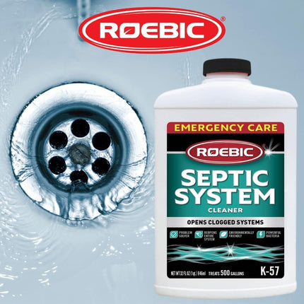 Roebic K-57-Q Septic System Cleaner, 32 Ounces