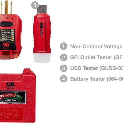 Gardner Bender GK-5 Household Tester Electrical Test Kit, Red