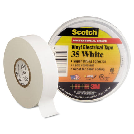 3M Safety 10828 10828-DL-2W Electrical Tape, 3/4" by 66', White, 66 Foot