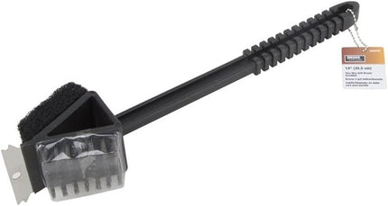 Omaha Bbq-37126 Two-Way Grill Brush & Scrubber, 14 Inch (Pack of 6)