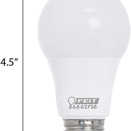 Feit Electric LED A19 with a Medium E26 Base Light Bulb - 60W Equivalent - 10 Year Life - 800 Lumen - 3000K Bright White - Non-Dimmable | 1-Pack