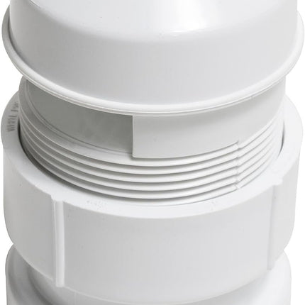 Oatey, 1.5-2", White 39016 Air Admittance Valve with Straight PVC Schedule 40 Adapter Sure-Vent 1.5 in x 2 in. 160 Branch, 24 Stack DFU Capacity