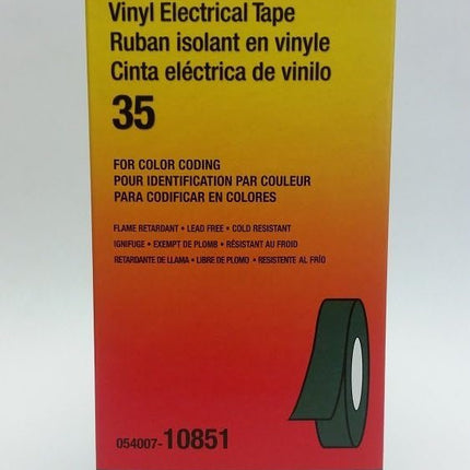 3M 35 3/4" Green Scotch Vinyl Electrical Tape No. 35