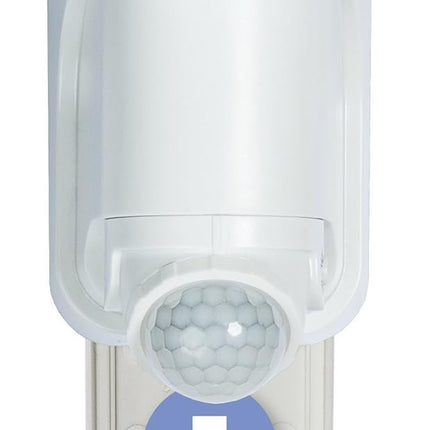 Globe Electric HZ-7162-WH Heathco Solar Motion Activated Security Light with Power Reserve Technology, 180 Deg Sensing, 300 Lumens, White