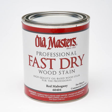 1 qt Old Masters 60404 Red Mahogany Old Masters Oil-Based Fast Dry Wood Stain