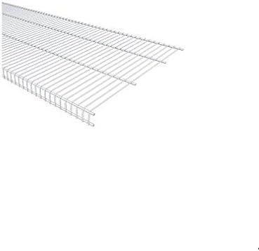 Close Mesh Wire Shelf, White, 6-Ft. x 20-In.