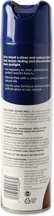 Guardsman Anytime Clean & Polish Wood Cleaner & Furniture Polish for Cabinets, Tables, and Other Wood Surfaces, Aerosol Spray, Lemon Fresh, 12.5 Ounces