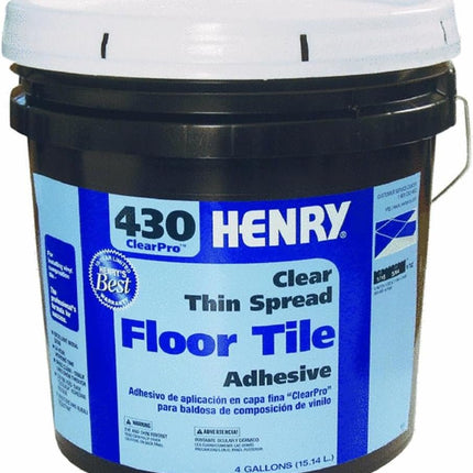 Henry No.430 Floor Tile Adhesive Beige Tub 4 Gl