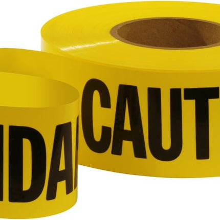 Empire 77-1002 Caution/Cuidado Tape Yellow with Black Ink, 1000-Feet by 3-Inch