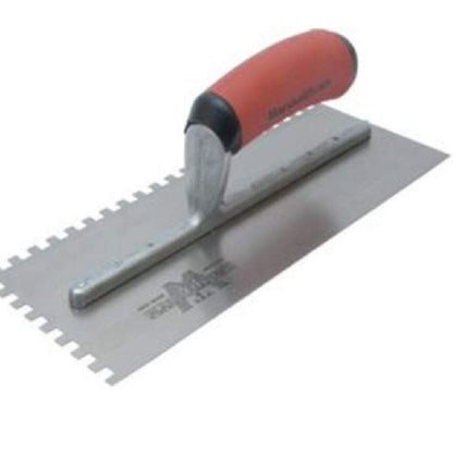 MARSHALLTOWN THE PREMIER LINE 702SD Notched Trowel,Sq Handle,1/4"x1/4"x1/4"