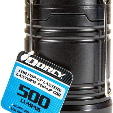 Dorcy Pop Up 500 Lumen COB Lantern - Bright, Compact, Durable for Camping, Home & Outdoors