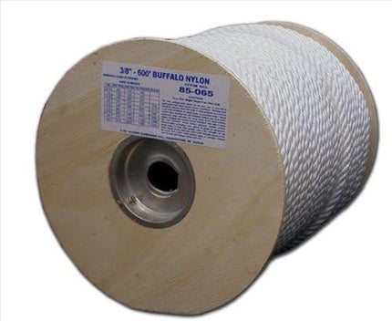 T.W. Evans Cordage 85-081 Rope, 3/4 in Dia, 120 ft L, 958 lb Working Load, Nylon, White