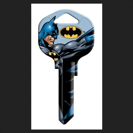 HY-KO Kwikset Key Blank for Kwikset Lock KW1 Batman Black, Blue 5 Pc/Pack