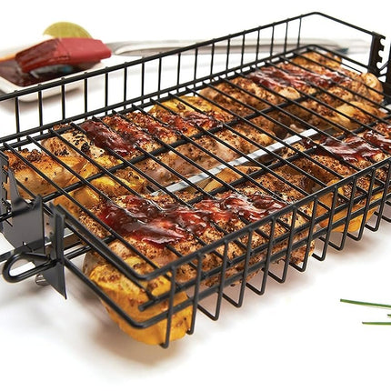 Onward Manufacturing Company Non-Stick Flat Spit Rotisserie Grill Basket