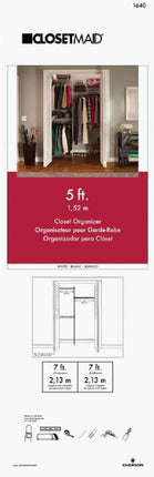 CLOSETMAID White Closet Organ Kit, 5'