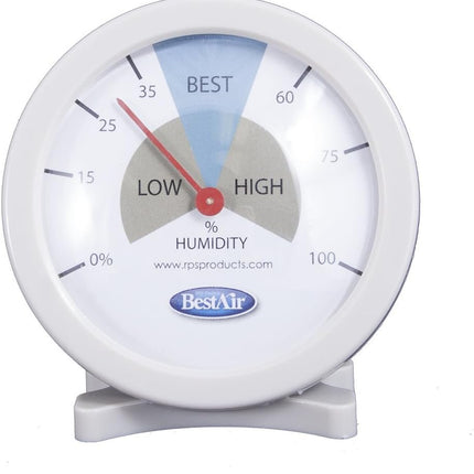 BestAir HG050-PDQ-4 Hygrometer, Humidistat Humidity Monitor, Gray, Size: Single Pack