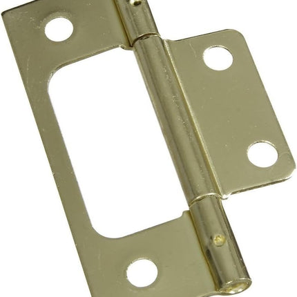 National Hardware N146-951 V530 Surface-Mounted Hinges in Brass, 2 pack