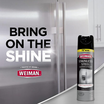 Weiman Stainless Steel Cleaner & Polish Aerosol, Birthday Cake, 12 Ounce (Pack of 1)